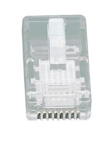 תקע RJ45 CAT5e לא מסוכך לכבלי רשת - 10 יחידות