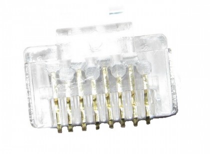 תקע RJ45 CAT6 לא מסוכך לכבלי רשת (מבנה מדורג ללא אינסרט)