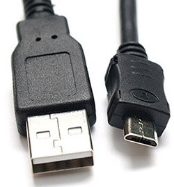 כבל USB - MICRO USB B איכותי מסוכך באורך 1 מטר