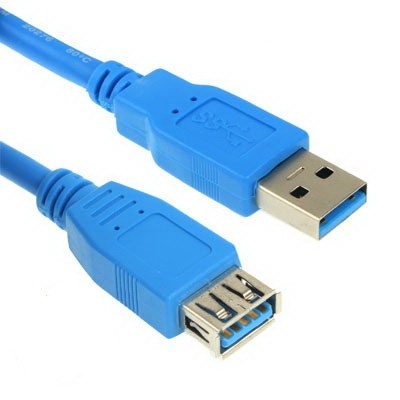 כבל מאריך USB3.0 זכר - נקבה, 0.5 מטר